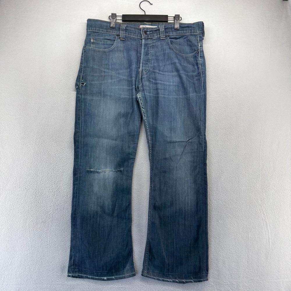 Vintage Levis Jeans Mens 36x34 fit 36x28 Blue 512 Bootcut Denim Hemmed Y2k 2000s